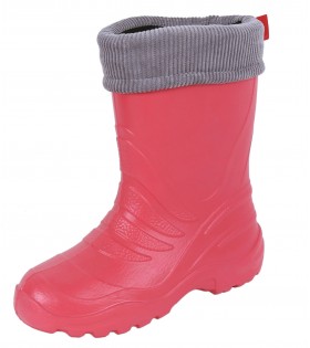 Korallenrote Regenstiefel/Gummistiefel für Kinder TERMIX LEMIGO