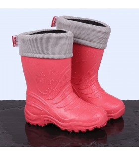 Korallenrote Regenstiefel/Gummistiefel für Kinder TERMIX LEMIGO