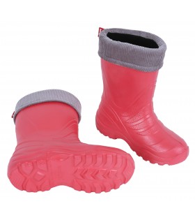 Korallenrote Regenstiefel/Gummistiefel für Kinder TERMIX LEMIGO