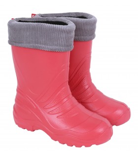 Korallenrote Regenstiefel/Gummistiefel für Kinder TERMIX LEMIGO