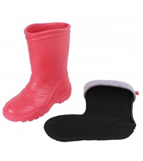 Korallenrote Regenstiefel/Gummistiefel für Kinder TERMIX LEMIGO