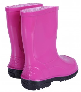 Fuchsiafarbene Gummistiefel Regenstiefel Regenschuhe für Kinder bequem wasserfest OLI LEMIGO