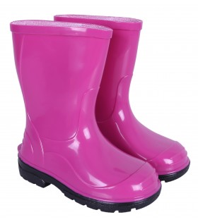 Fuchsiafarbene Gummistiefel Regenstiefel Regenschuhe für Kinder bequem wasserfest OLI LEMIGO