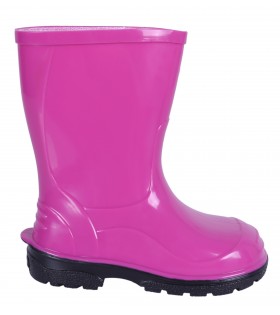 Fuchsiafarbene Gummistiefel Regenstiefel Regenschuhe für Kinder bequem wasserfest OLI LEMIGO