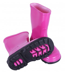 Fuchsiafarbene Gummistiefel Regenstiefel Regenschuhe für Kinder bequem wasserfest OLI LEMIGO