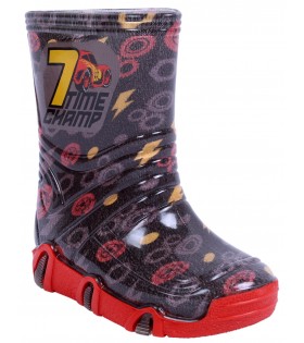 Schwarz-rote Gummistiefel Lightning McQueen ZETPOL