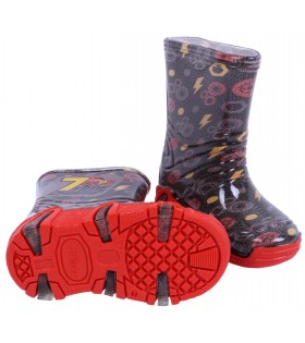 Schwarz-rote Gummistiefel Lightning McQueen ZETPOL