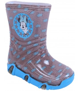 Braun-blaue Gummistiefel  Minnie Mouse ZETPOL