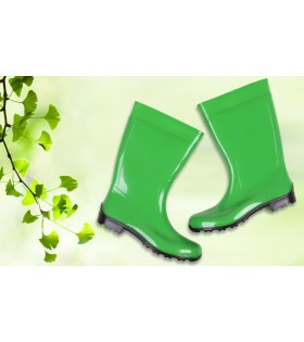 Hellgrüne lange Gummistiefel Regenstiefel Gartenschuhe Regenschuhe wasserdicht bequem ILSE LEMIGO