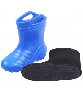 Blaue Kinder-Gummistiefel, Gießkanne KOLMAX