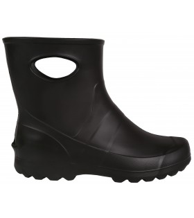 Schwarze Gartenstiefel aus Schaumstoff für Damen + Gartenhandschuhe im Set