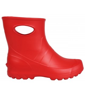 Damen EVA-Schaumstoff-Gummistiefel, rot mit Innensohle LEMIGO Garden