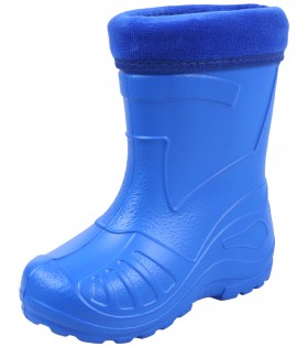 Blaue, gefütterte Kinder-Gummistiefel KOLMAX