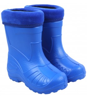 Blaue, gefütterte Kinder-Gummistiefel KOLMAX