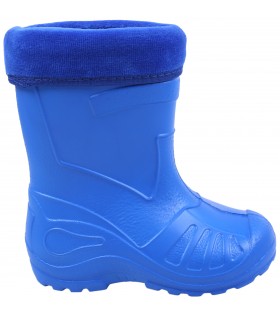 Blaue, gefütterte Kinder-Gummistiefel KOLMAX