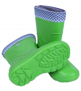 VIBES Grüne, gefütterte Gummistiefel für Kinder Demar