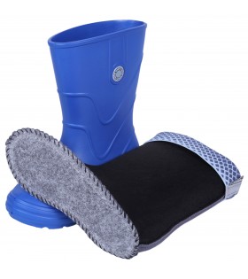 VIBES Blaue, gefütterte Gummistiefel Demar