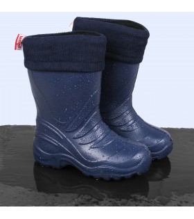 Dunkelblaue Regenstiefel/Gummistiefel für Jungen TERMIX LEMIGO