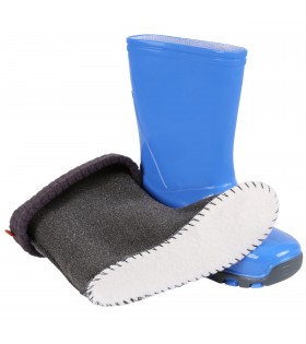 Gefütterte, blaue Gummistiefel mit Autoaufdruck STORMER LUX D Demar