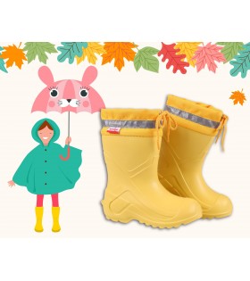 Gelbe Gummistiefel/Regenstiefel für Kinder CAMP 762 LEMIGO