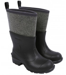 Schwarze Gummistiefel aus Filz AGRO FILCOK DEMAR