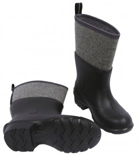 Schwarze Gummistiefel aus Filz AGRO FILCOK DEMAR