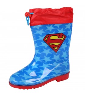 Superman Gummistiefel mit Strickbündchen, für Jungen, blau