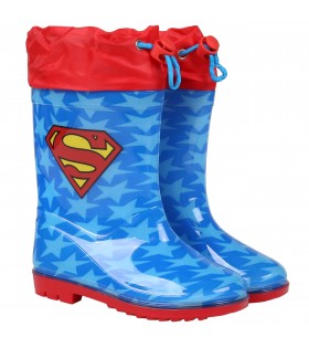 Superman Gummistiefel mit Strickbündchen, für Jungen, blau