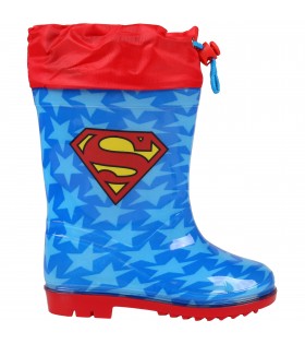 Superman Gummistiefel mit Strickbündchen, für Jungen, blau