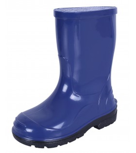 Blaue Regenstiefel Gummistiefel Regenschuhe für Kinder wasserfest bequem rutschfest OLI LEMIGO