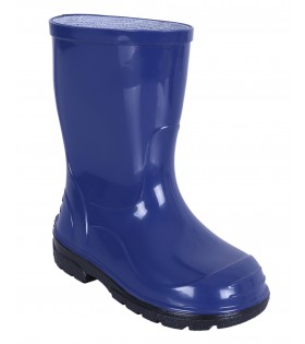 Blaue Regenstiefel Gummistiefel Regenschuhe für Kinder wasserfest bequem rutschfest OLI LEMIGO