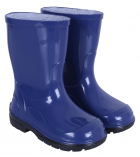 Blaue Regenstiefel Gummistiefel Regenschuhe für Kinder wasserfest bequem rutschfest OLI LEMIGO