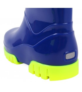 Blaue Neon-Gummistiefel DEMAR