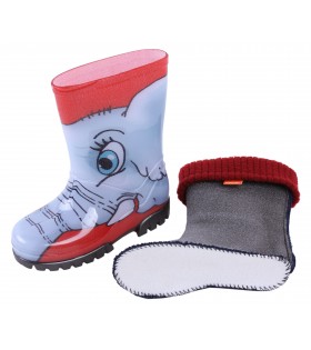 Gefütterte Gummistiefel für Kinder Elefant DEMAR