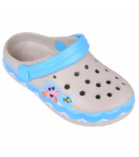 Grau-blaue Clogs/Badelatschen Badeschuhe Gartenschuhe für Kinder George Peppa Pig Peppa Wutz praktisch bequem pflegeleicht