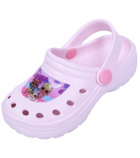 Hellpinke Crocs für Mädchen LOL