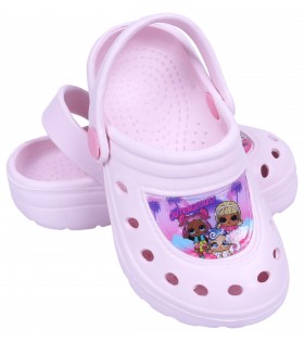 Hellpinke Crocs für Mädchen LOL