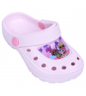 Hellpinke Crocs für Mädchen LOL