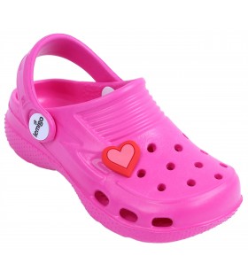 Rosa Crocs mit dem Herzen LEMIGO