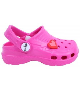 Rosa Crocs mit dem Herzen LEMIGO