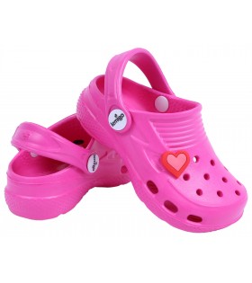 Rosa Crocs mit dem Herzen LEMIGO