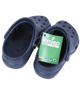 Dunkelblaue Clogs Gartenclogs Badeschuhe Badelatschen für Kinder superleicht bequem mit Lüftungsöffnungen LEMIGO  LEMIGO