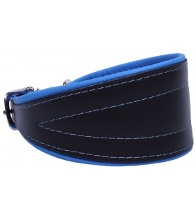 Schwarz-blaues Hundehalsband Chart Neo- 55 cm ZOOleszcz