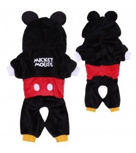 Schwarz-rote Hundekleidung Mickey Maus DISNEY