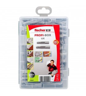 Fischer PROFI-BOX Kołek uniwersalny UX 6, 8 i 10 - Zestaw 110 elementów