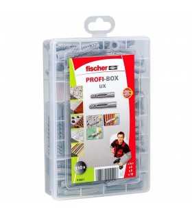 Fischer PROFI-BOX Kołek uniwersalny UX 6, 8 i 10 - Zestaw 110 elementów