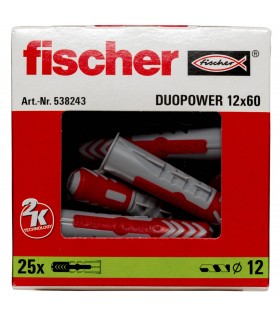 Kołek rozporowy fischer DuoPower 12 x 60 25 sztuk