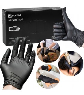 Czarne rękawiczki nitrylowe NITRYLEX 100szt
