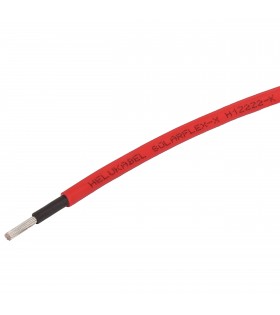 Rotes Kabel für Photovoltaikanlagen 4mm - SOLARFLEX-X H1Z2Z2-K