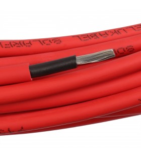 Rotes Kabel für Photovoltaikanlagen 4mm - SOLARFLEX-X H1Z2Z2-K